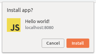 pwa install